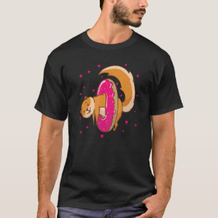 Squirrel in Donut Tree Rodent Nut T-Shirt