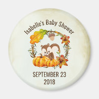 Squirrel in Floral Wreath Fall Rustic STD