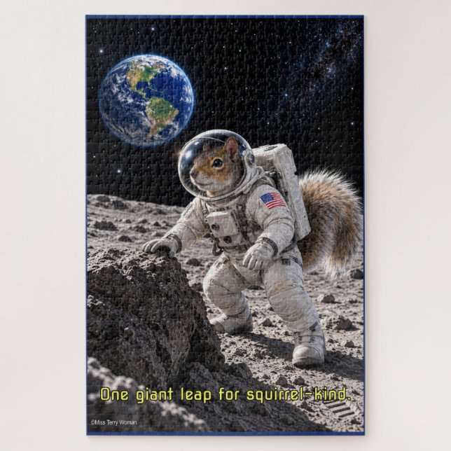 Squirrel in Space Jigsaw Puzzle (Vertical)