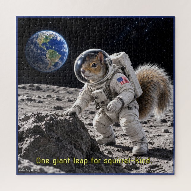 Squirrel in Space Jigsaw Puzzle (Vertical)
