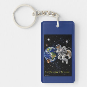 Squirrel in Space Keychain