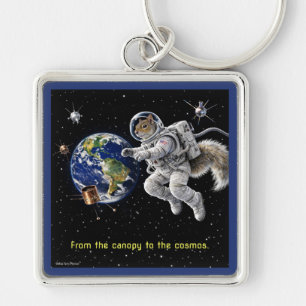 Squirrel in Space Keychain