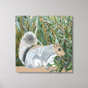 Squirrel in the Countryside Canvas Print