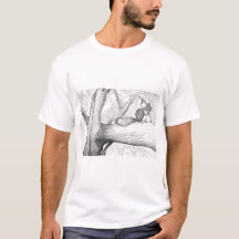 Squirrel in the forest printed T-Shirt