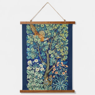 Squirrel in the forest, William Morris Hanging Tapestry