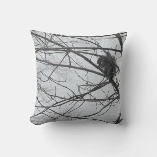 Squirrel in the Snow Pillow