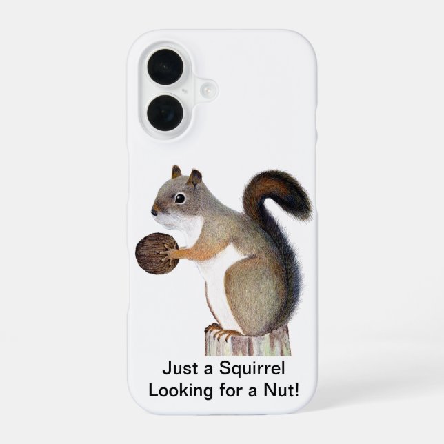 Squirrel iPhone 16 Case (Back)