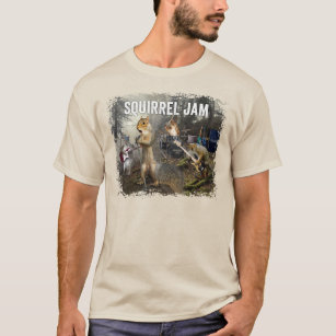 Squirrel Jam - funny rock band T-Shirt