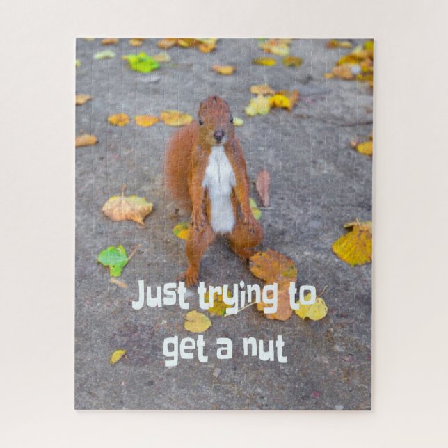 squirrel Just trying to get a nut Jigsaw Puzzle (Vertical)