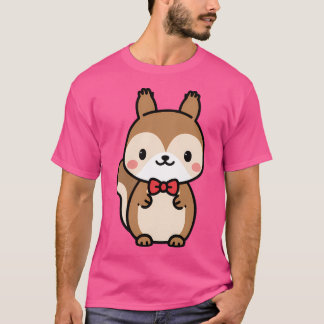 Squirrel Kawaii Bow Tie Zoo Day Trip Boys Girls Ki T-Shirt