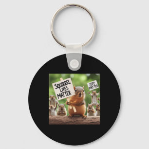 Squirrel Lives Sticker  Keychain