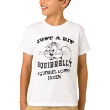 Squirrel Love Squirrelly Black Art Name Kids