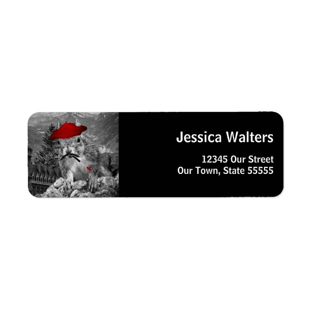 Squirrel Lover Funny Artiste Adresse (Devant)