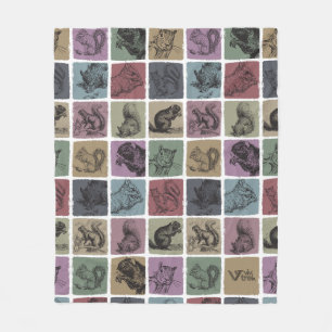 Squirrel Lover Vintage Blanket Funny Retro Gift