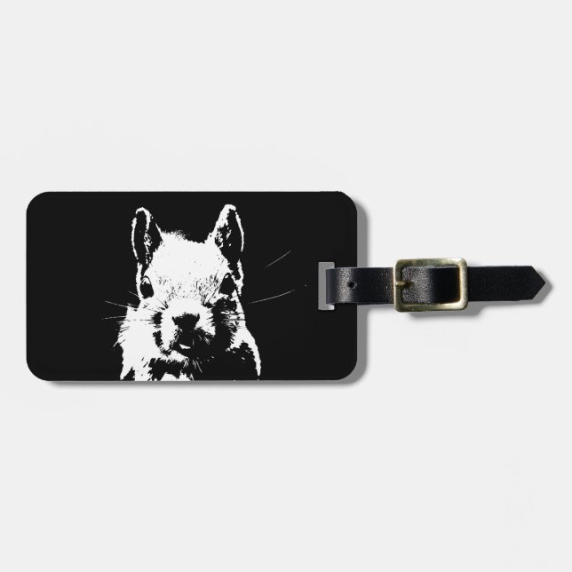 Squirrel Luggage Tag (Front Horizontal)