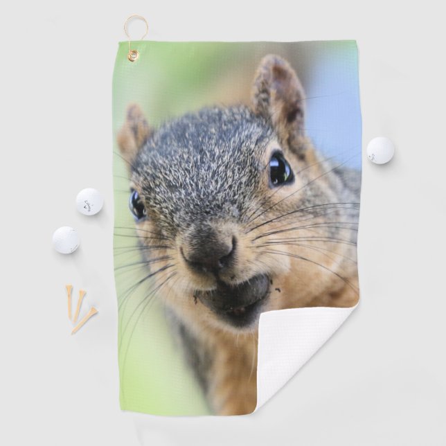 Squirrel magnet golf towel (InSitu)