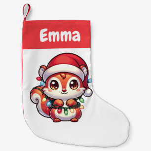 Squirrel Merry Christmas Winter Animals Squirrels Small Christmas Stocking