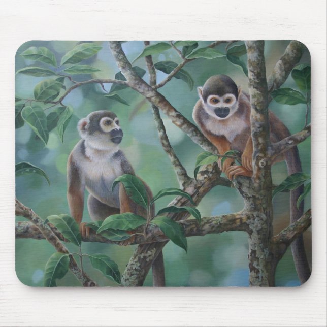 Squirrel Monkeys Mousemat Mouse Pad (Front)