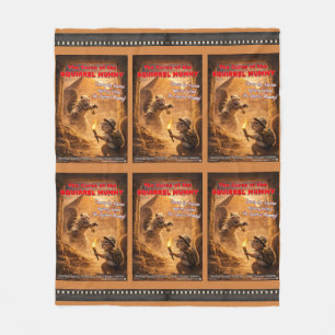 Squirrel Mummy Curse Movie Parody Fleece Blanket