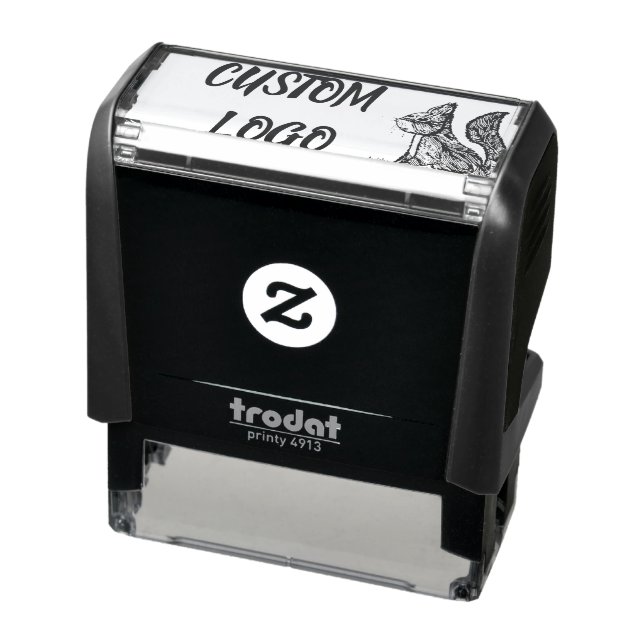 Squirrel Nature Custom Logo Self-inking Stamp (Product)