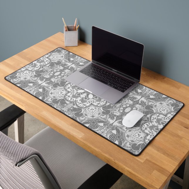 Squirrel Nature Mandala Desk Mat (Office 2)