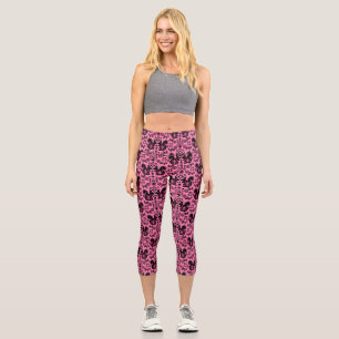 Squirrel Nordic Scandinavian Folk Art    Capri Leggings