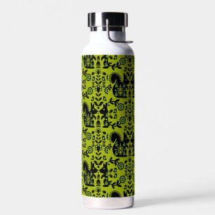 Squirrel Nordic Scandinavian Folk Art       Water Bottle