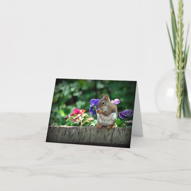 Squirrel note card (Front)