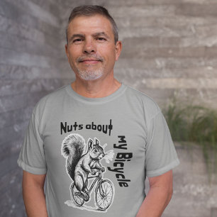 Squirrel on a bike cycling funny cyclist T-Shirt
