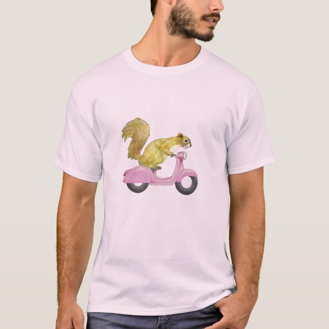Squirrel On A Vespa Tee (Front)