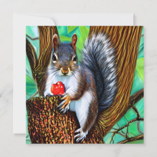 Squirrel on The Tree with Fruit-47566