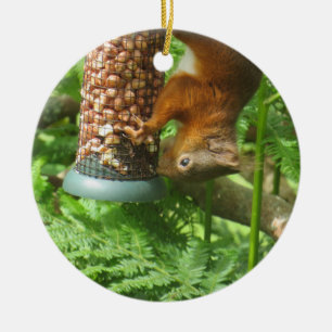 Squirrel Ornament, Not Just For Christmas! Ceramic Ornament