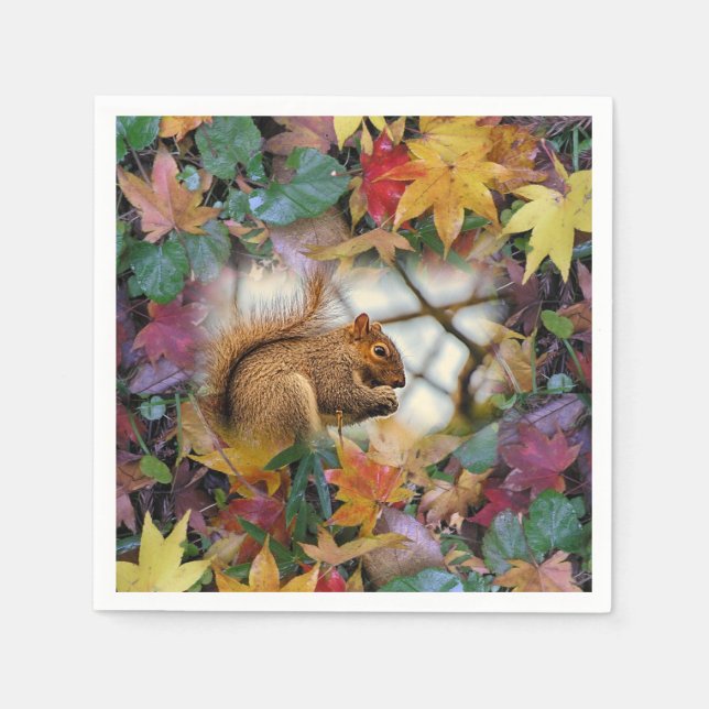 Squirrel Paper Napkins (Front)