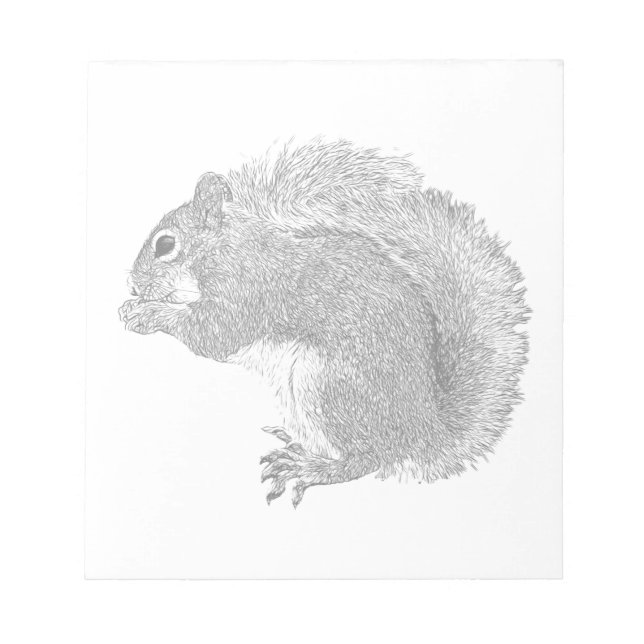 Squirrel Plain Notepad (Front)