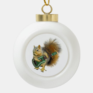 Squirrel Playing a Ukulele Ornament