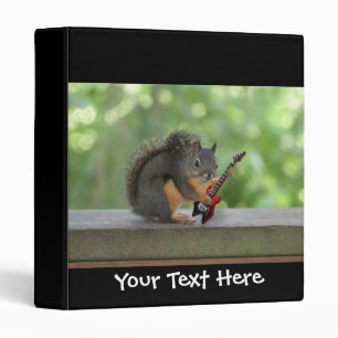 Squirrel Playing Electric Guitar Binder