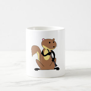 Squirrel Playing the Clarinet Coffee Mug