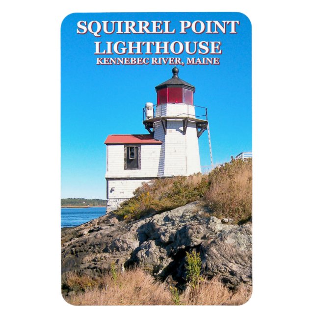 Squirrel Point Lighthouse, Maine Flexi Magnet (Vertical)