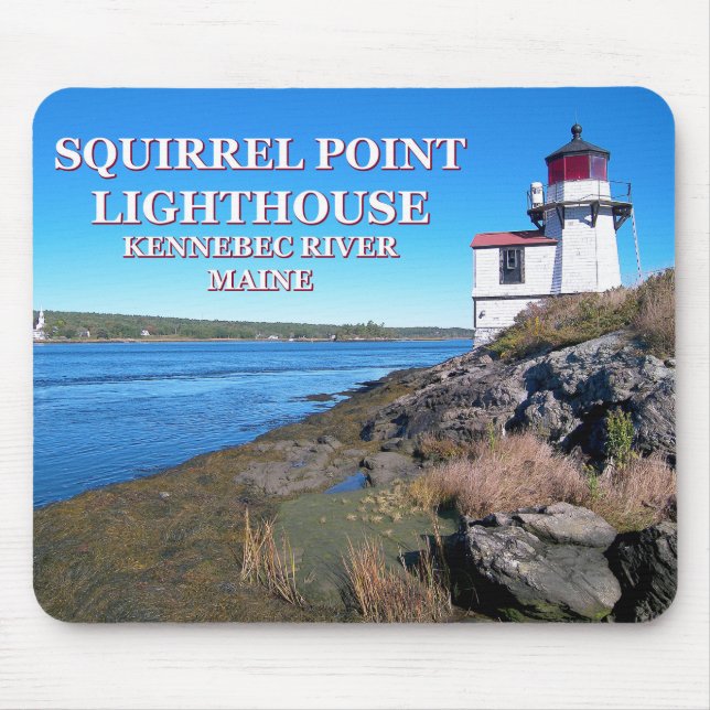 Squirrel Point Lighthouse, Maine Mousepad (Front)