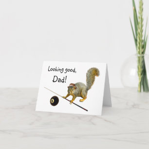 Squirrel Pool Father's Day Card