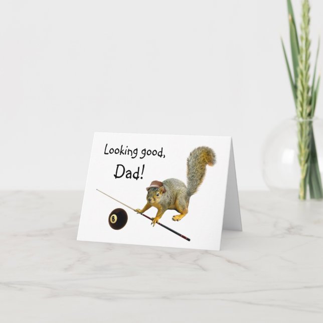 Squirrel Pool Father's Day Card (Front)