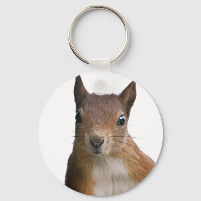 Squirrel Portrait Keyring (Front)