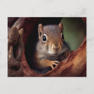 Squirrel Portrait Postcard
