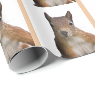 Squirrel Portrait Wrapping Paper