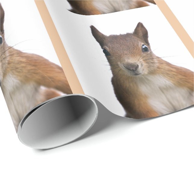 Squirrel Portrait Wrapping Paper (Roll Corner)