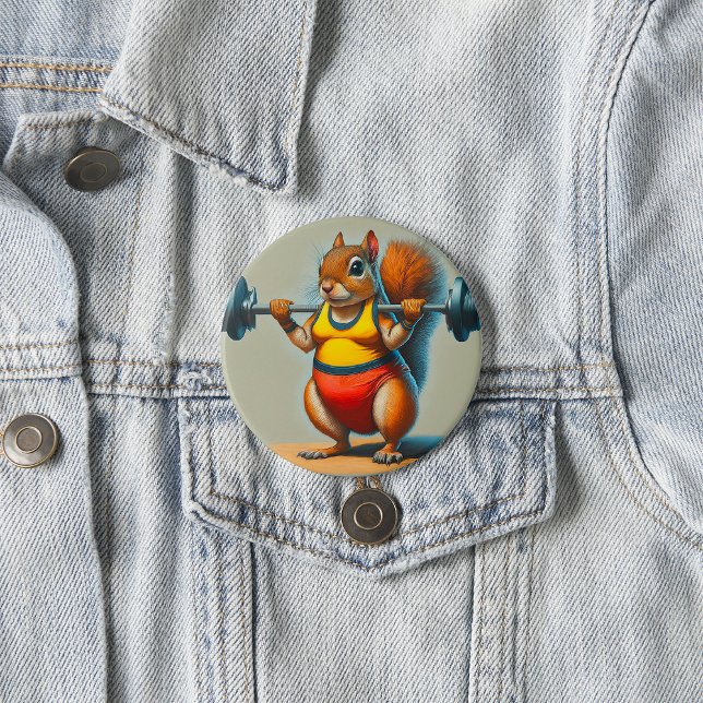 Squirrel Power 3 Inch Round Button (Creator Uploaded)