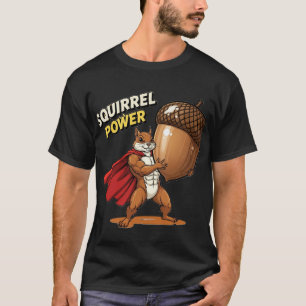 Squirrel Power: Superhero Squirrel Graphic T-Shirt
