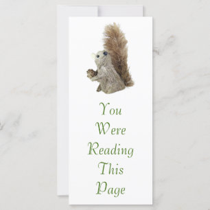 Squirrel Puppet Bookmark Template