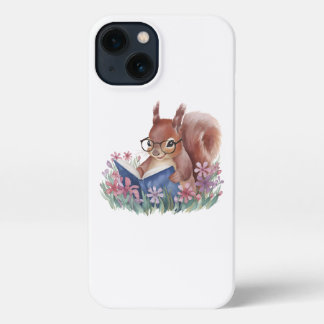 Squirrel Reading A Book Phone Case
