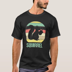 Squirrel Retro Vintage 70s Silhouette Men Women Te T-Shirt